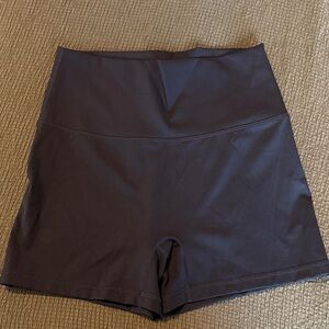 Women's Black High-Waisted Bike Shorts